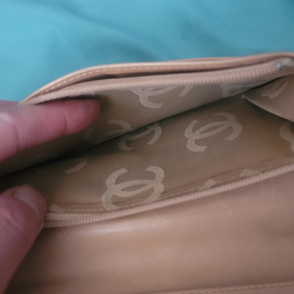 Chanel Cambon Beige Bifold Long Wallet Authentic - Picture 7 of 14